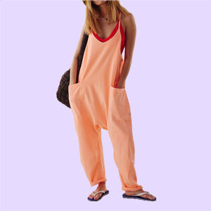 NWT Free People Movement Hot Shot Onesie Size Pastel Peach Size XL $70 Sold Out
